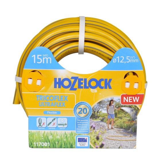 117001 Шланг для полива HoZelock 117001 ПВХ армированный TRICOFLEX ULTRAFLEX 12,5 мм 15 м