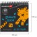 Скетчбук, белая бумага 120 г/м2, 190х190 мм, 80 л., гребень, жёсткая подложка, BRAUBERG ART DEBUT, "Тигрр", 115068