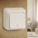 Б0027638 2-103-02 Intro Переключатель, 10А-250В, IP20, ОУ, Quadro, сл.кость (10/200/3600)