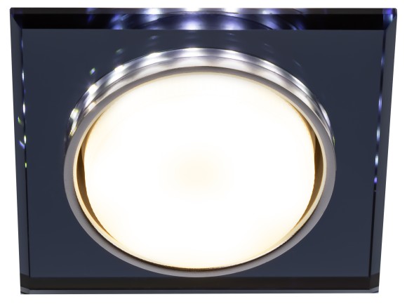 Б0057473 Встраиваемый светильник со светодиодной подсветкой ЭРА DK LD50 BK GX53 черный
