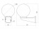 НБУ 01-60-203 ЭРА Светильник садово-парковый шар золотистый с настенным крепежом D200mm Е27 (2/60)
