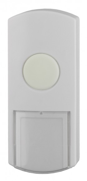 Кнопка дверного звонка ЭРА  D1 проводного, белая
