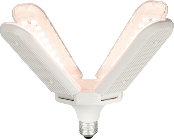 ФИТО-40W-PFR-E27-GR Фитолампа для растений светодиодная ЭРА GREEN LINE ФИТО-40W-PFR-E27-GR 4-х лепестковая полного спектра 40 Вт Е27