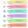 Набор текстовыделителей ЮНЛАНДИЯ 6 шт., АССОРТИ, "COLORSTAR PASTEL", линия 1-4 мм, 151717