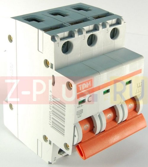 TDM Electric автоматически выключатель ВА47-29 3Р С 25А 4,5кА SQ0206-0111