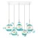 Подвесной светодиодный светильник Loft IT Bolle 2027-S5 Blue