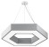 Б0058880 Светильник LED ЭРА Geometria SPO-123-W-40K-045 Hexagon 45Вт 4000K 2500Лм IP40 600*80 белый подвесной драйвер внутри