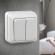 Б0027640 2-104-01 Intro Выключатель двойной, 10А-250В, IP20, ОУ, Quadro, белый (10/200/3600)