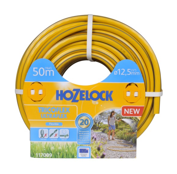 117009 Шланг для полива HoZelock 117009 ПВХ армированный TRICOFLEX ULTRAFLEX 12,5 мм 50 м