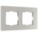 W0023117 Рамка на 2 поста Senso (дымчатый, стекло soft-touch) W0023117