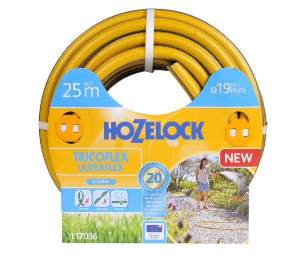 117036 Шланг для полива HoZelock 117036 ПВХ армированный TRICOFLEX ULTRAFLEX 19 мм 25 м