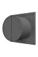 SLIM 5C Gray metal Вентилятор накладной SLIM D125 обратный клапан Gray metal DICITI