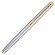 Ручка подарочная перьевая WATERMAN "Hemisphere Stainless Steel GT", серебристый корпус, позолоченные детали, синяя, S0920310