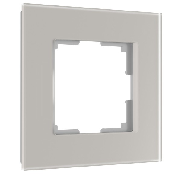 W0013117 Рамка на 1 пост Senso (дымчатый, стекло soft-touch) W0013117