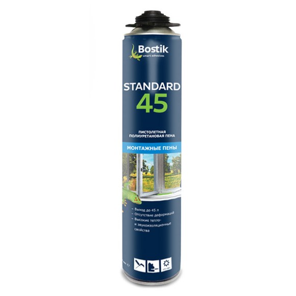 10215 Пена монтажная Bostik 10215 Standard 45 пистолетная 650 мл.
