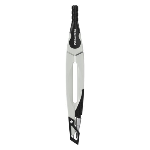 Циркуль с защитным колпачком BRAUBERG ULTRA, 135 мм, графитовый, блистер, 210817