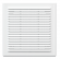 1515РЗП, Решетка вентиляционная вытяжная АБС 150х150, бел.