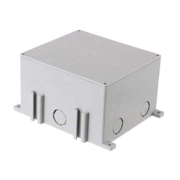 BOX/2+2ST66 Коробка для люков в пол на 2 поста (45х45мм)+2 модуля (45х22,5) (70025), (пластик) Экопласт
