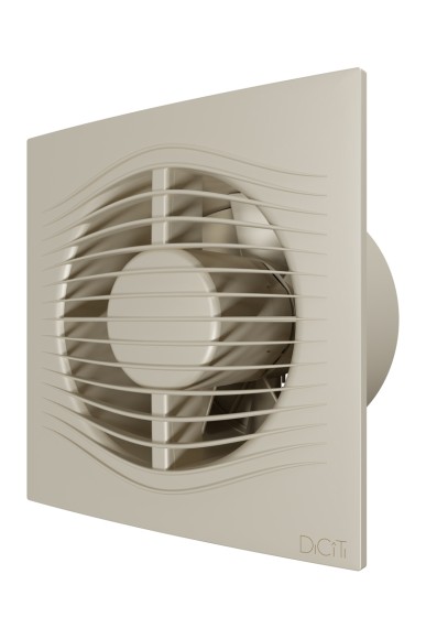 SLIM 5C Ivory Вентилятор накладной SLIM D125 обратный клапан Ivory DICITI