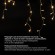 Электрогирлянда-бахрома уличная 2х0,5 м, 100 LED, теплый белый, 220 V, контроллер, ЗОЛОТАЯ СКАЗКА, 591299