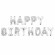 Шары воздушные НАБОР ДЛЯ ДЕКОРА "Happy Birthday", 52 шара, серебро/золото/черный, BRAUBERG, 591898