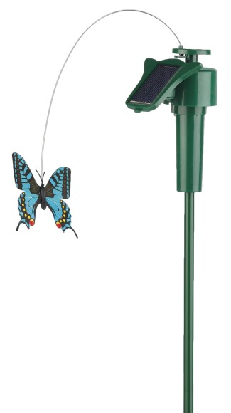 Б0007508 SL-PL42-BTF ЭРА Садовый светильник на солнечной батарее  Порхающая бабочка , пластик, цветной, 42 см