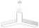 Б0058886 Светильник LED ЭРА Geometria SPO-142-W-40K-044 Igrek 44Вт 4000K 3000Лм IP40 800*80 белый подвесной драйвер внутри