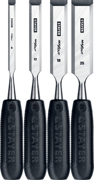 STAYER Max-Cut, 4 предм, набор стамесок (1820-H4)