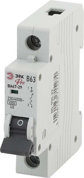 Б0031788 Автоматический выключатель ЭРА PRO NO-900-82 ВА47-29 1P 63А кривая B 4,5кА