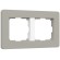 W0023067 Рамка на 2 поста Split (дымчатый/белый, soft-touch) W0023067