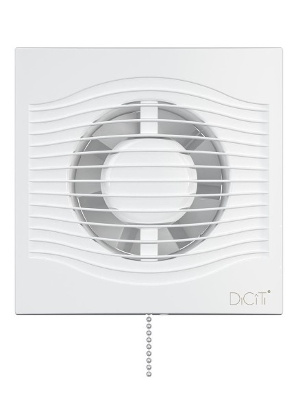 SLIM 5C-02 Вентилятор накладной SLIM D125 обратный клапан тяговый выключатель DICITI