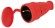 Б0055419 Розетка ЭРА RX10-R-IP44 каучуковая c заземлением 16А IP44 прямая красная
