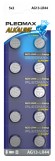 Б0061014 Батарейки Pleomax AG13 (357) LR1154, LR44 Button Cell (100/2000/112000)