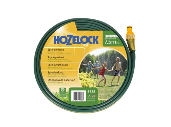6755P0000 Шланг для полива HoZelock 6755 разбрызгивающий 7,5м с коннекторами