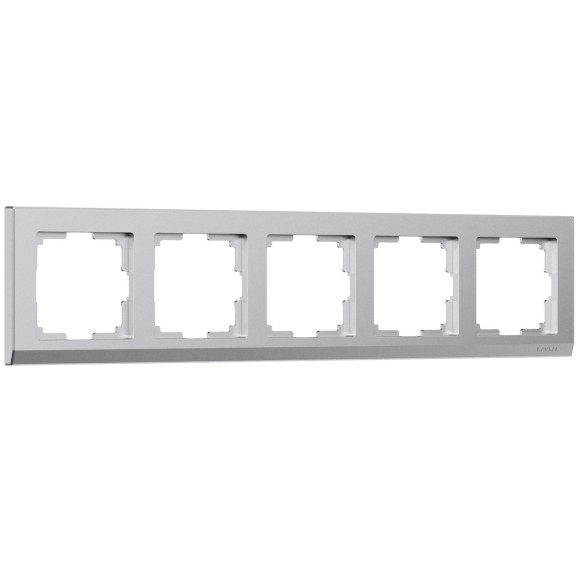 Werkel W0051865 Рамка на 5 постов Stark (серебряный матовый) W0051865