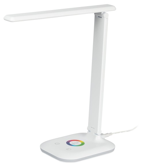 Б0057194 Настольный светильник ЭРА NLED-502-11W-W светодиодный с RGB ночником белый
