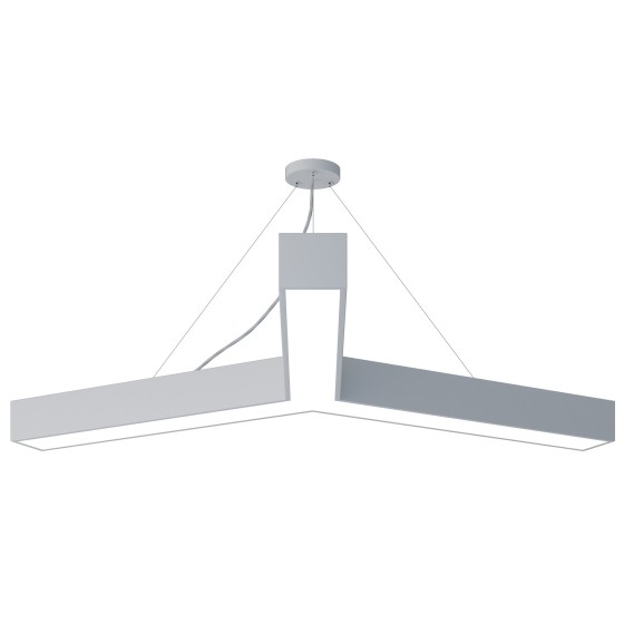 Б0058890 Светильник LED ЭРА Geometria SPO-144-W-40K-066 Igrek 66Вт 4000К 4000Лм IP40 1200*1200*80 белый подвесной драйвер внутри