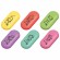 Ластики BRAUBERG KIDS "Fruits", НАБОР 6 штук, 50х23х10 мм, овальные, ассорти, 272669