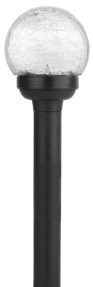 Б0018818 SL-PL33-CRAC ЭРА Садовый светильник на солнечной батарее, пластик,стекло, черный, 33 см (12/672)