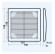 1515 РРН Вентиляционная разъемная наружная пластиковая решетка ЭРА (ERA) 150х150 серая