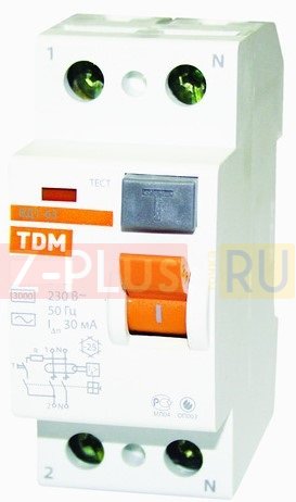 TDM Electric УЗО ВД1-63 2Р 16А 10мА SQ0203-0002
