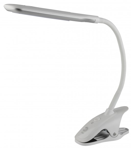 Настольный светильник ЭРА NLED-445-7W-W светодиодный на прищепке белый