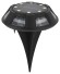 Б0057662 Светильник уличный ЭРА ERAST024-01 на солнечной батарее подсветка Таблетка, сталь, пластик d 11 см