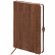 Ежедневник недатированный А5 (138x213 мм) BRAUBERG "Wood", кожзам, резинка, 136 л., коричневый, 111676