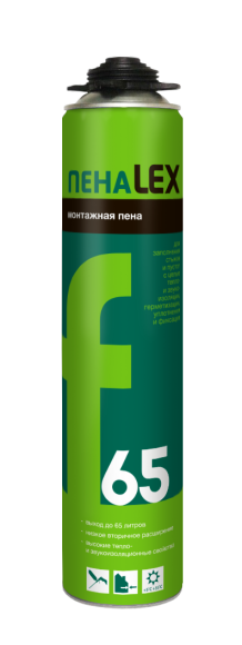 10224 Пена монтажная LEX 10224 полиуретановая 65 пистолетная 605 гр.