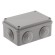 Б0052730 Распаячная коробка ЭРА KORv-120-80-50-6g открытой установки серая 120х80х50мм на винтах 6 гермовводов IP55