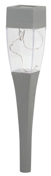 Б0032578 SL-SS38-GLOW-2 ЭРА Садовый светильник на солнечной батарее, сталь, пластик, серый, 38 см (48/1152)