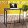 Стол на металлокаркасе BRABIX "LOFT CD-001", 800х440х740 мм, складной, цвет морёный дуб, 641209