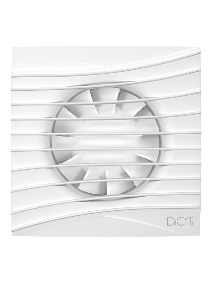 SILENT 4C Matt white Вентилятор накладной SILENT D100 обратный клапан Matt white DICITI