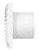 SILENT 4C Matt white Вентилятор накладной SILENT D100 обратный клапан Matt white DICITI
